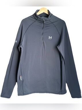 HIMALI Men’s Mindset Polartec Fleece 1/4 Zip Pullover Size L Black Technical